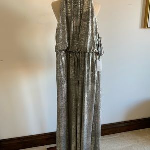 Vince Camuto silver holiday sleeveless jumpsuit
